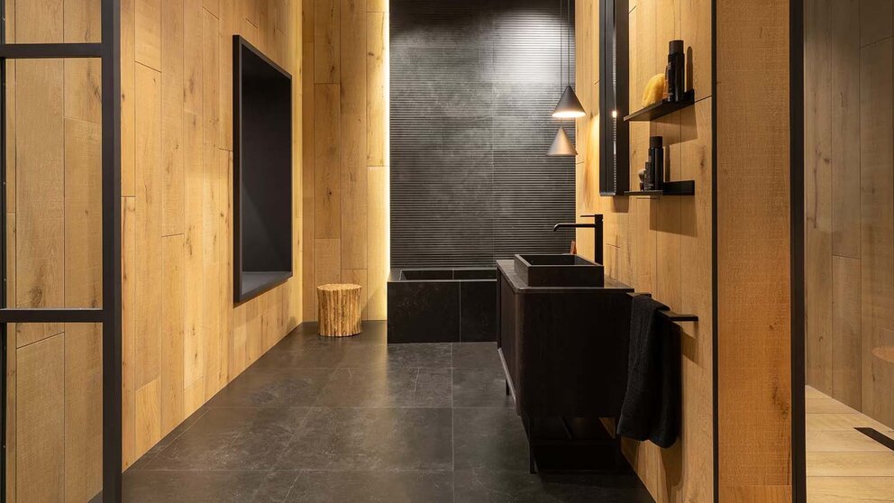 Venis / Porcelanosa Magma Black tegels